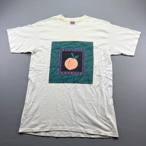 Islander Sportswear T Shirt Men L White Atlanta Georgia Graphic Cotton Crew Neck